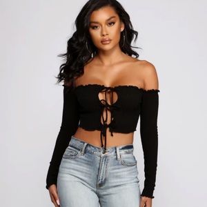 Windsor black long sleeve